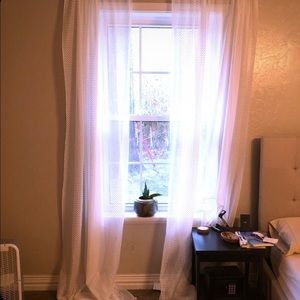 Sheet set of 2 curtain panels